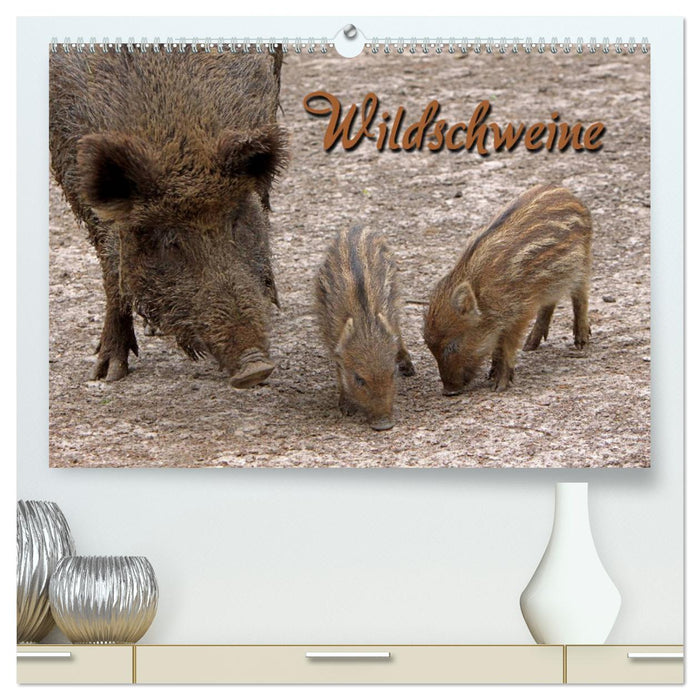 Wildschweine (CALVENDO Premium Wandkalender 2025)