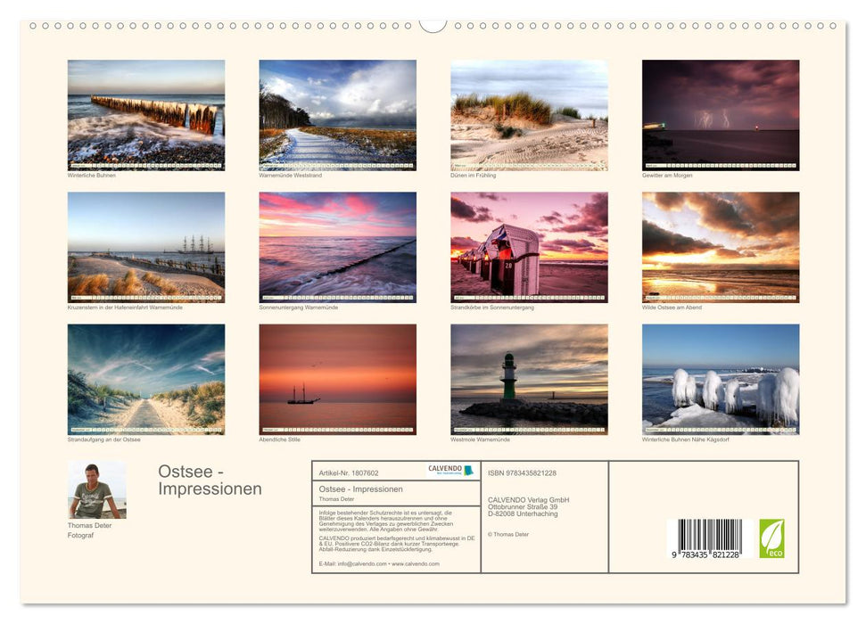 Ostsee - Impressionen (CALVENDO Premium Wandkalender 2025)