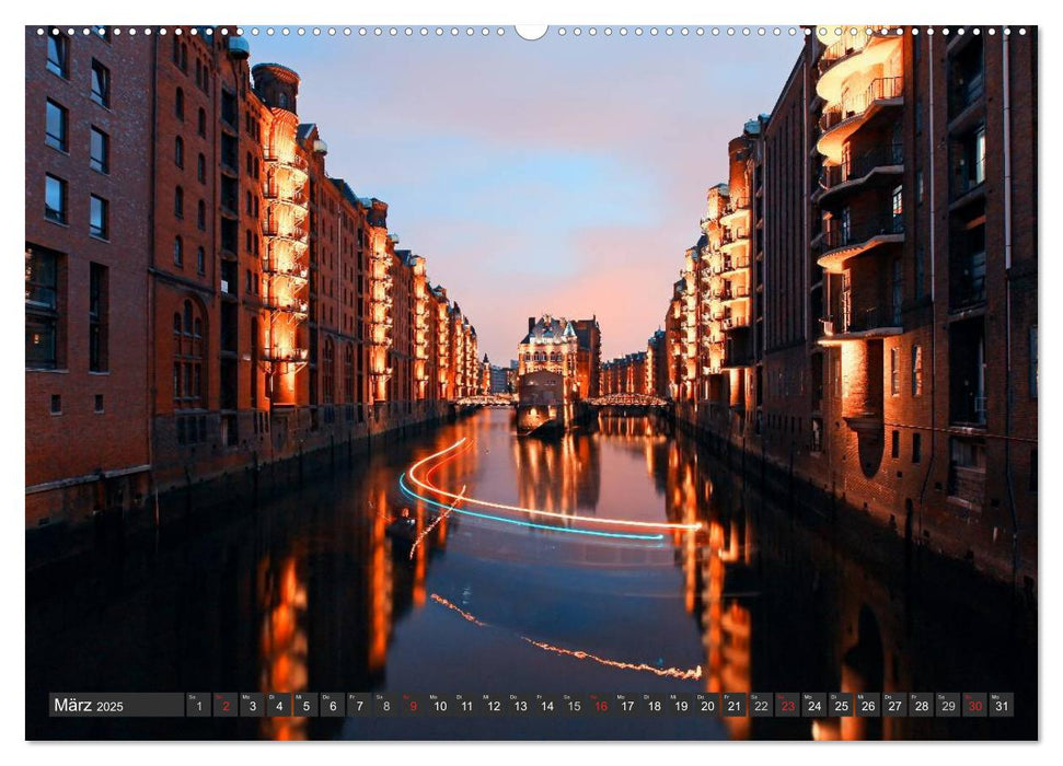 Stadt Hamburg (CALVENDO Premium Wandkalender 2025)