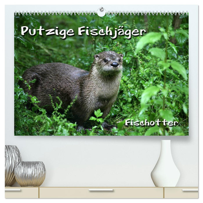 Putzige Fischjäger (CALVENDO Premium Wandkalender 2025)