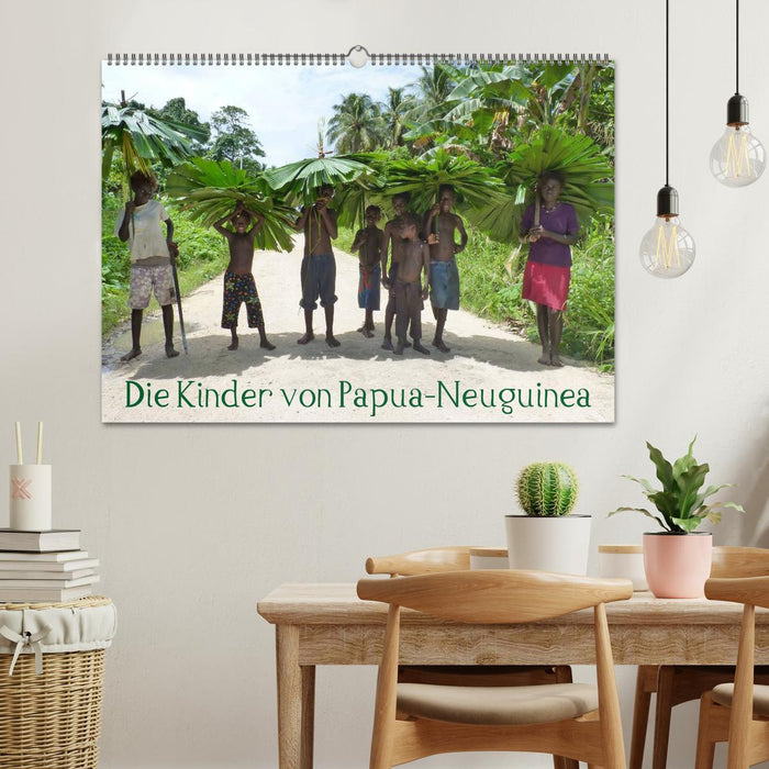 Die Kinder von Papua Neuguinea (CALVENDO Wandkalender 2025)