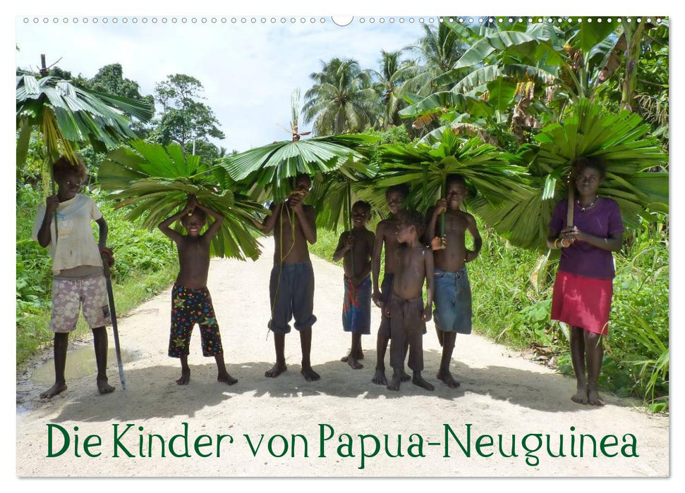 Die Kinder von Papua Neuguinea (CALVENDO Wandkalender 2025)