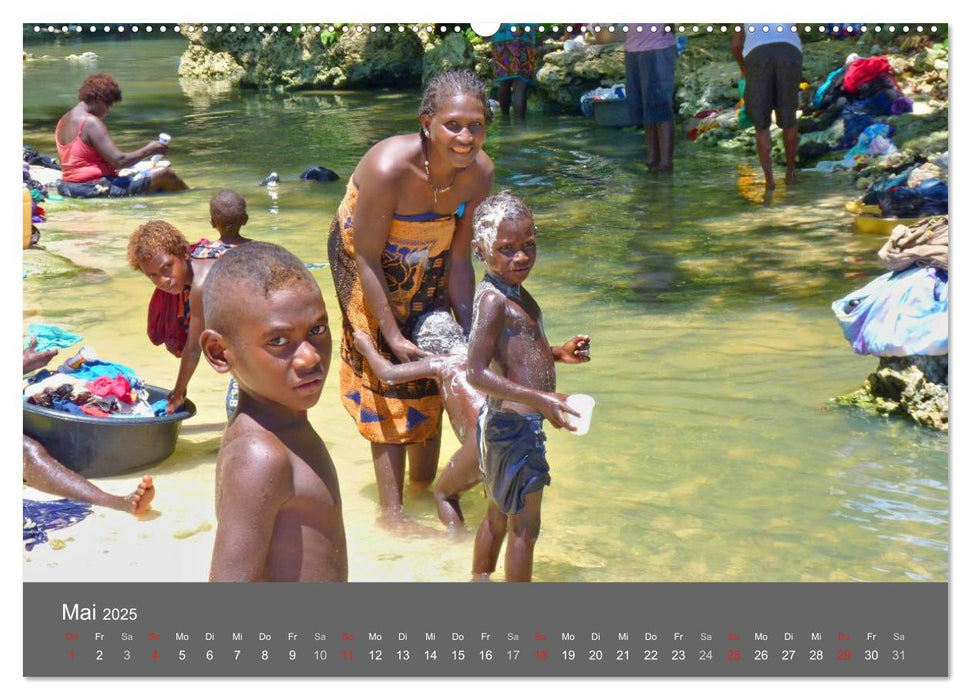 Die Kinder von Papua Neuguinea (CALVENDO Wandkalender 2025)