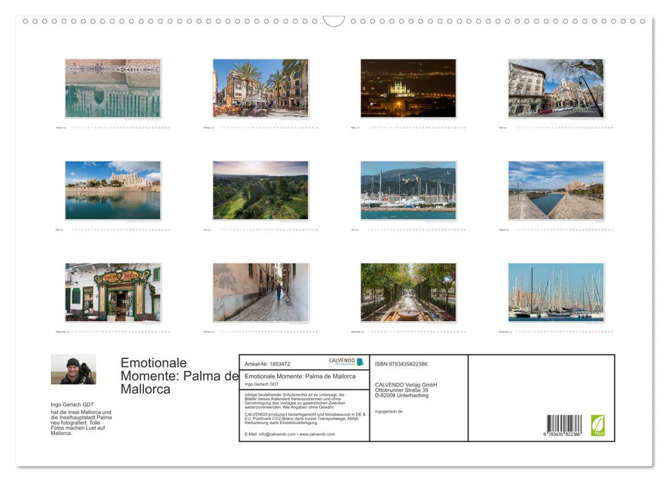 Emotionale Momente: Palma de Mallorca (CALVENDO Wandkalender 2025)