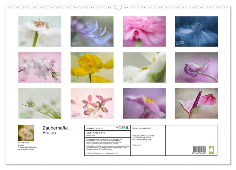 Zauberhafte Blüten (CALVENDO Wandkalender 2025)