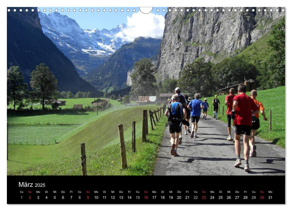 Der Jungfrau-Marathon (CALVENDO Wandkalender 2025)