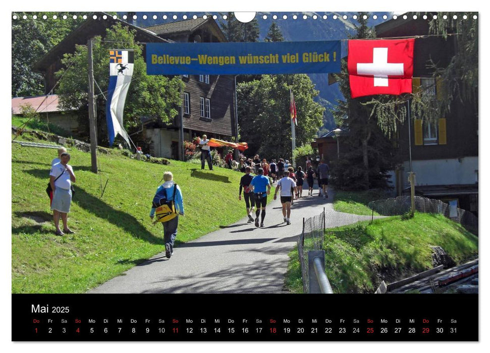 Der Jungfrau-Marathon (CALVENDO Wandkalender 2025)