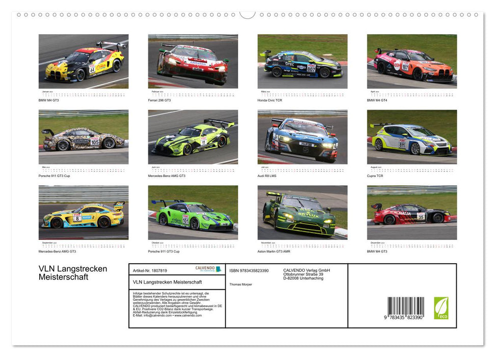 VLN Langstrecken Meisterschaft (CALVENDO Premium Wandkalender 2025)