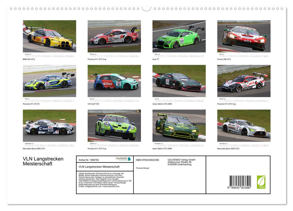 VLN Langstrecken Meisterschaft (CALVENDO Premium Wandkalender 2025)