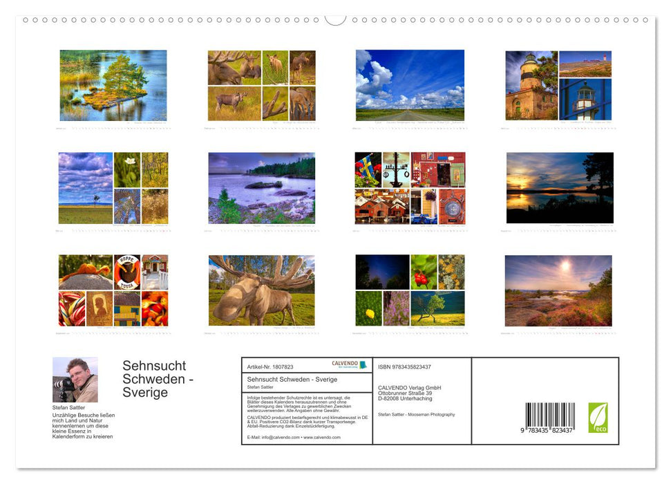 Sehnsucht Schweden - Sverige (CALVENDO Premium Wandkalender 2025)