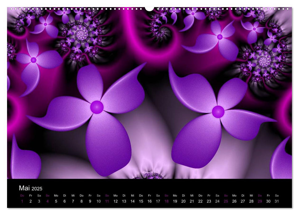 Die Farbe Lila (CALVENDO Wandkalender 2025)