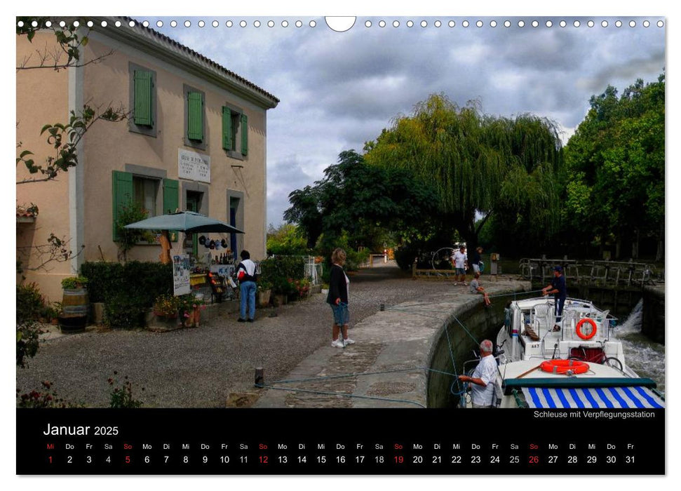 Le Canal du Midi (CALVENDO Wandkalender 2025)