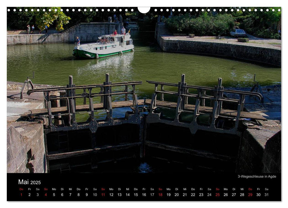 Le Canal du Midi (CALVENDO Wandkalender 2025)