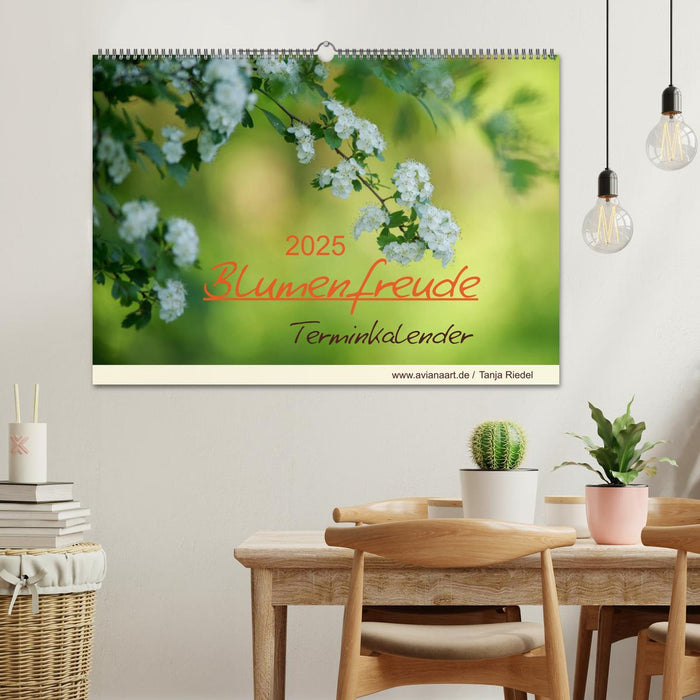 Blumenfreude Terminkalender (CALVENDO Wandkalender 2025)