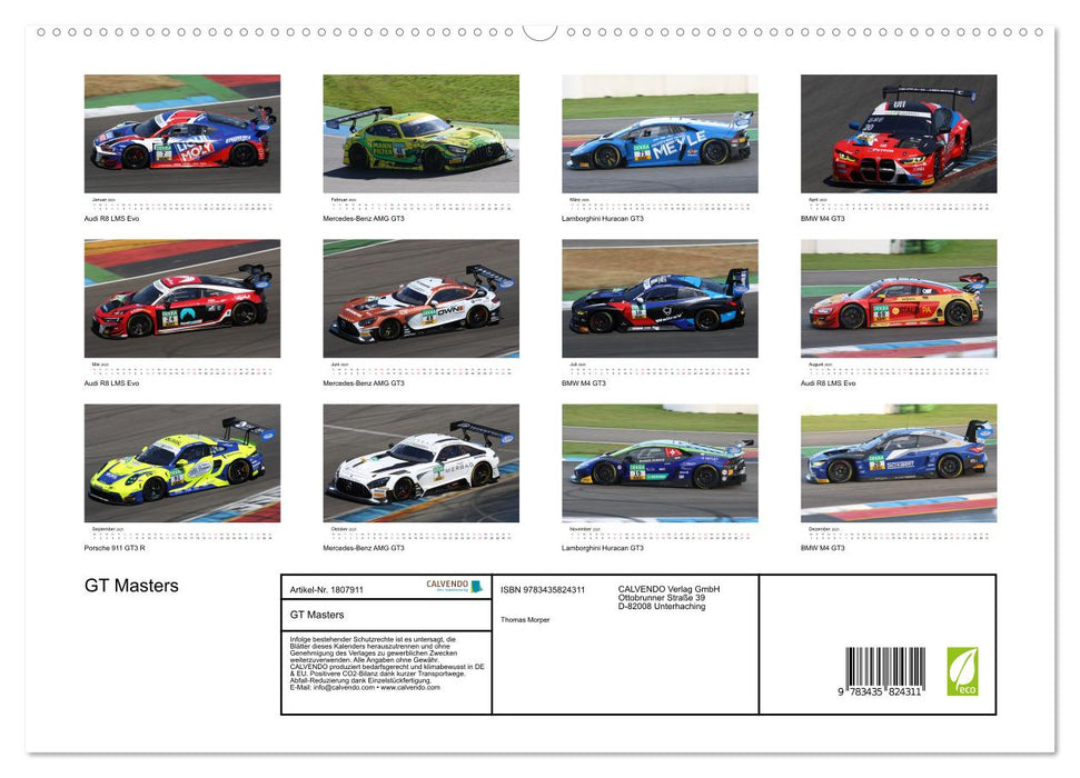 GT Masters (CALVENDO Premium Wandkalender 2025)