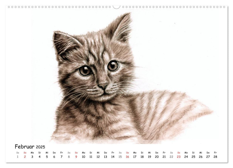 Charcoal Drawings (CALVENDO Premium Wandkalender 2025)