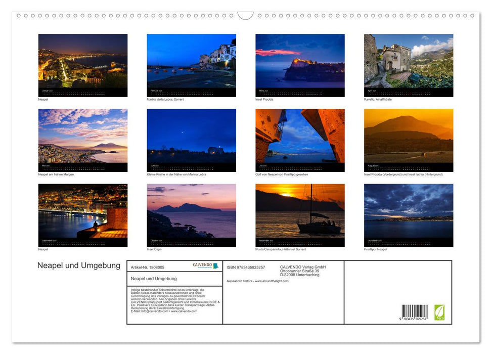 Neapel und Umgebung (CALVENDO Wandkalender 2025)
