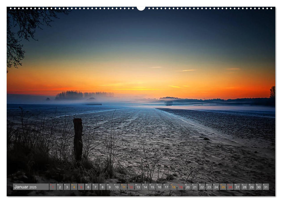 Friesland, verzauberte Landschaft an der Nordsee (CALVENDO Wandkalender 2025)