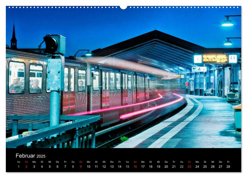 hamburg - night views (CALVENDO Wandkalender 2025)