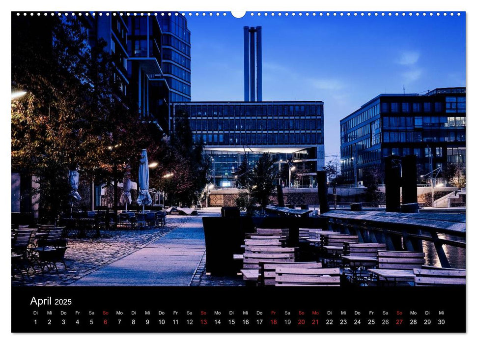 hamburg - night views (CALVENDO Wandkalender 2025)