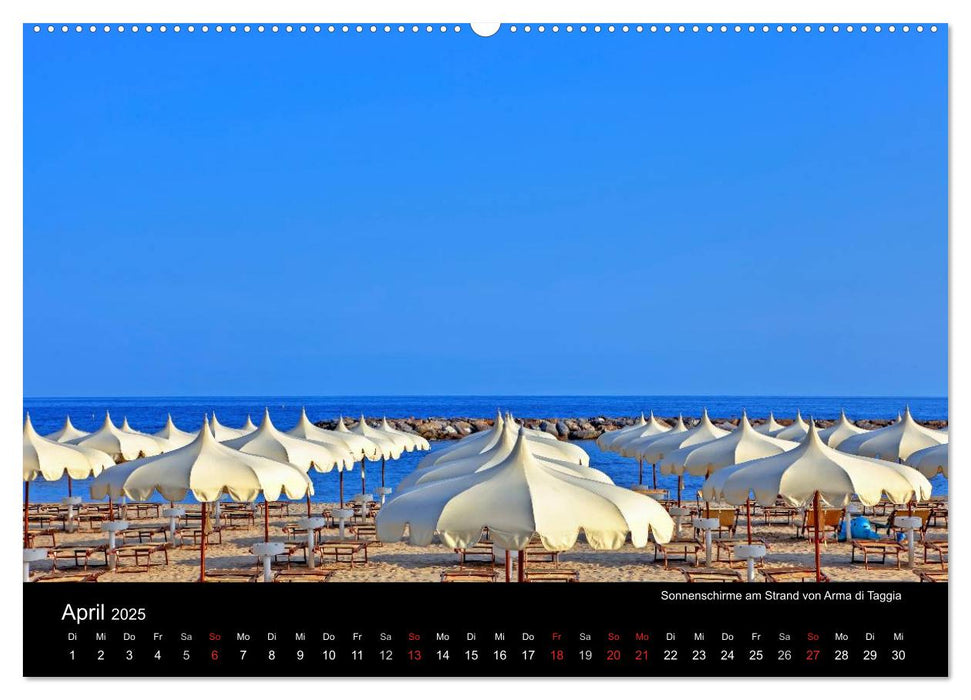 Ligurien - die italienische Riviera (CALVENDO Wandkalender 2025)