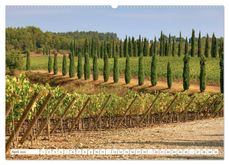 Toskana - Goldene Farben des toskanischen Herbstes (CALVENDO Wandkalender 2025)