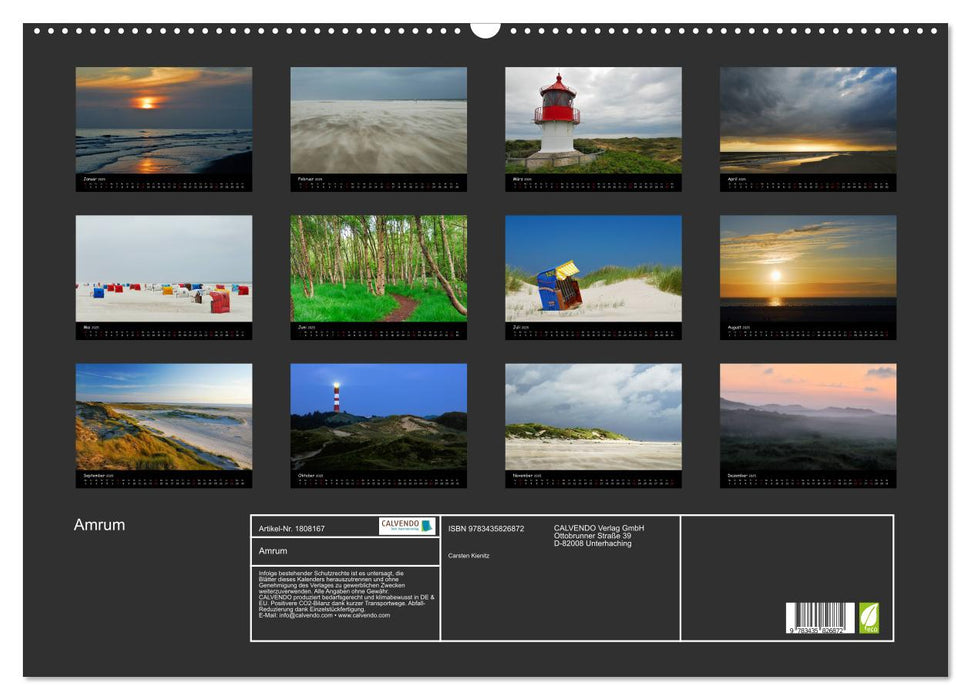 Amrum (CALVENDO Wandkalender 2025)