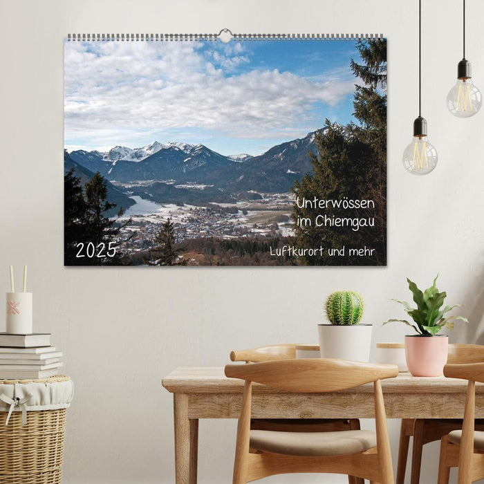 Unterwössen im Chiemgau - Luftkurort und mehr (CALVENDO Wandkalender 2025)