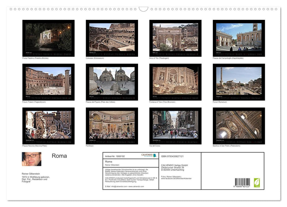 Roma (CALVENDO Wandkalender 2025)