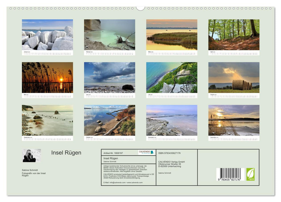 Insel Rügen (CALVENDO Premium Wandkalender 2025)