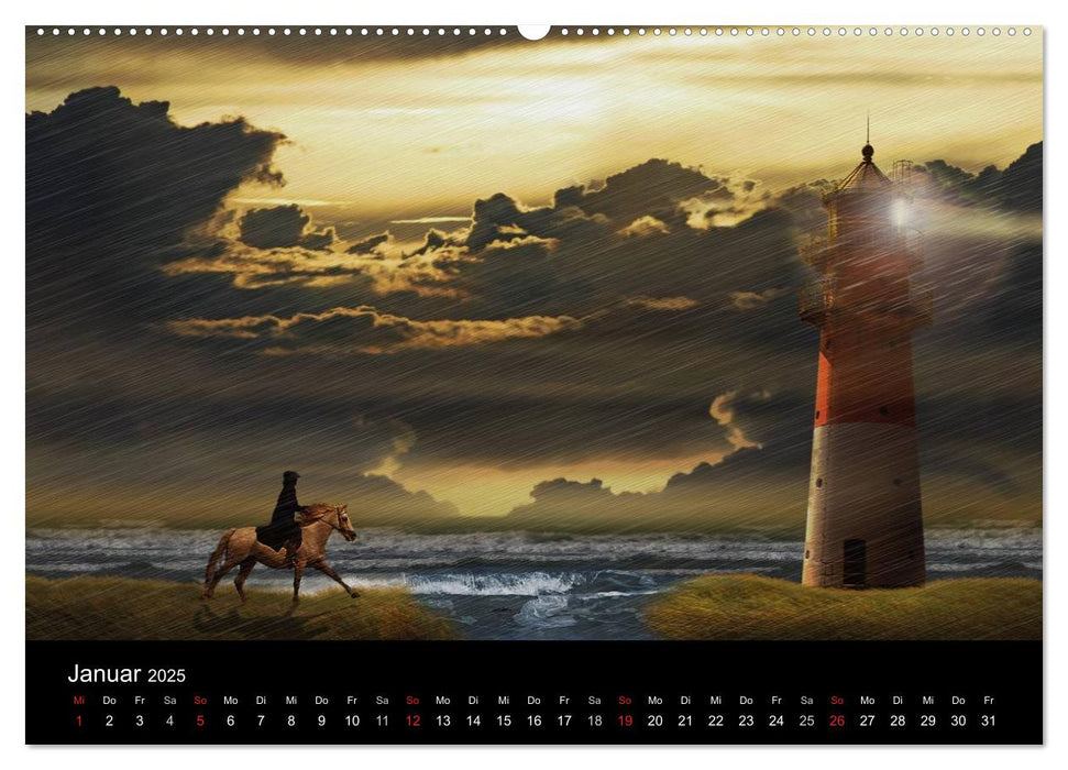 Maritime Digitalkunst aus Mausopardia (CALVENDO Premium Wandkalender 2025)