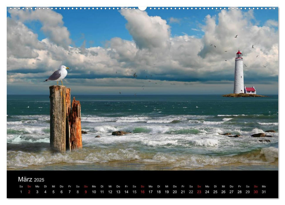 Maritime Digitalkunst aus Mausopardia (CALVENDO Premium Wandkalender 2025)