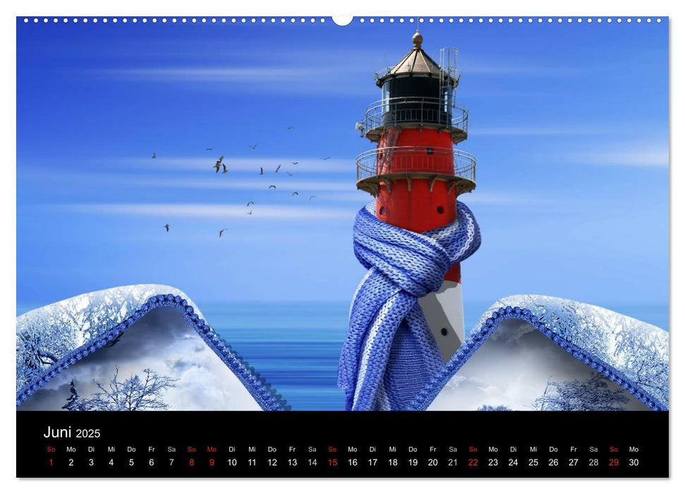 Maritime Digitalkunst aus Mausopardia (CALVENDO Premium Wandkalender 2025)