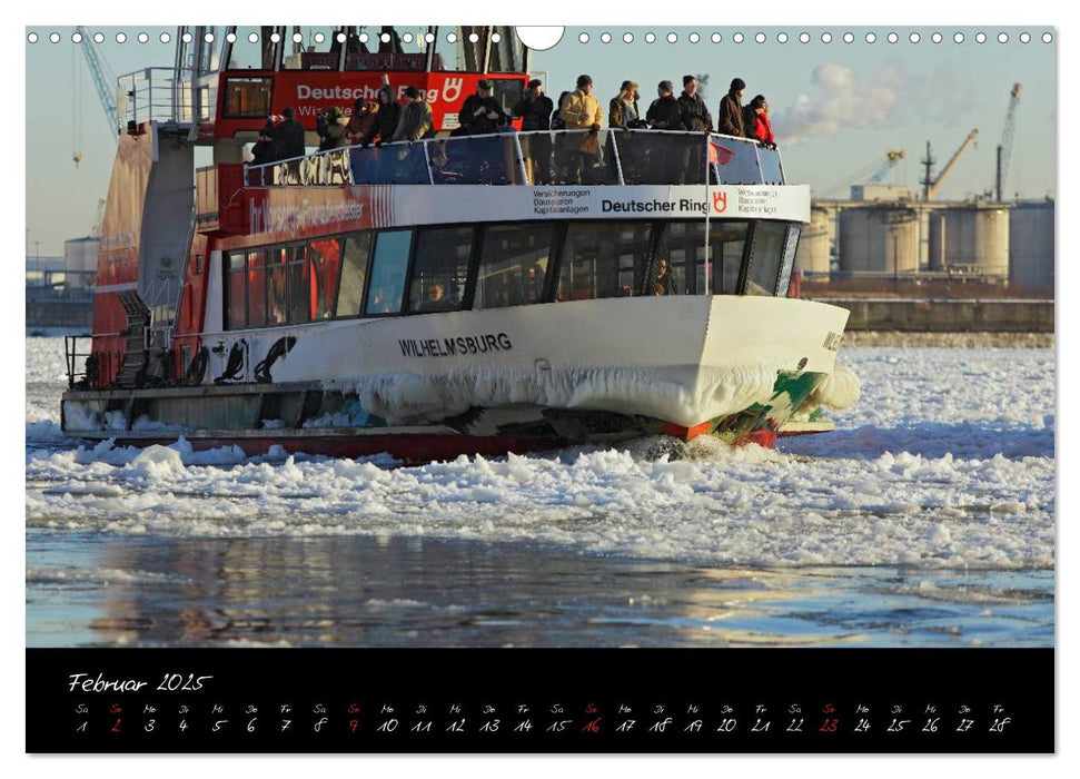 Boote und Schiffe auf Elbe und Ostsee (CALVENDO Wandkalender 2025)