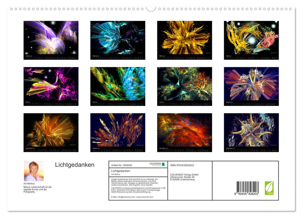 Lichtgedanken (CALVENDO Premium Wandkalender 2025)