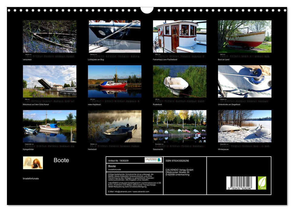 Boote (CALVENDO Wandkalender 2025)