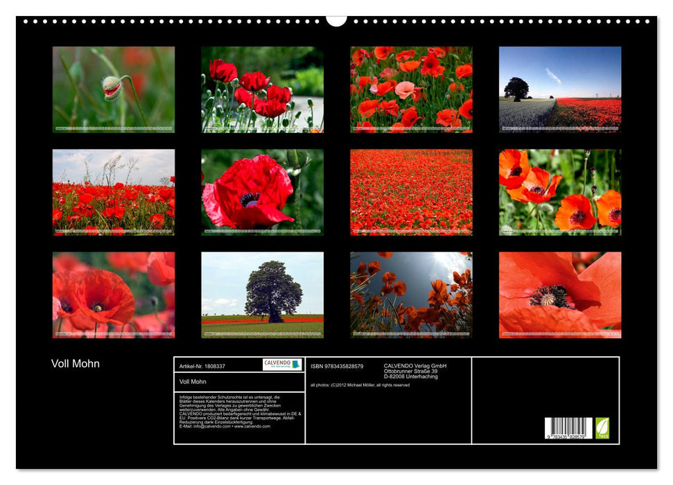 Voll Mohn (CALVENDO Wandkalender 2025)