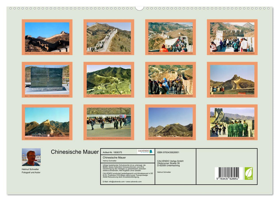 Chinesische Mauer (CALVENDO Premium Wandkalender 2025)