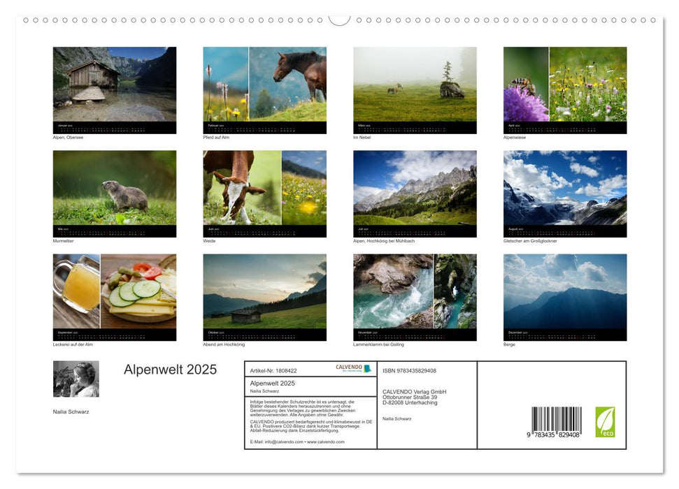 Alpenwelt 2025 (CALVENDO Premium Wandkalender 2025)