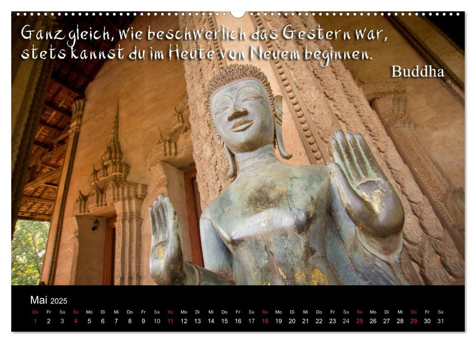 Buddhistische Weisheiten (CALVENDO Wandkalender 2025)