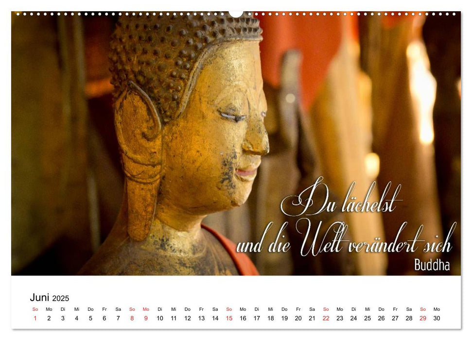 Buddhistische Weisheiten (CALVENDO Wandkalender 2025)