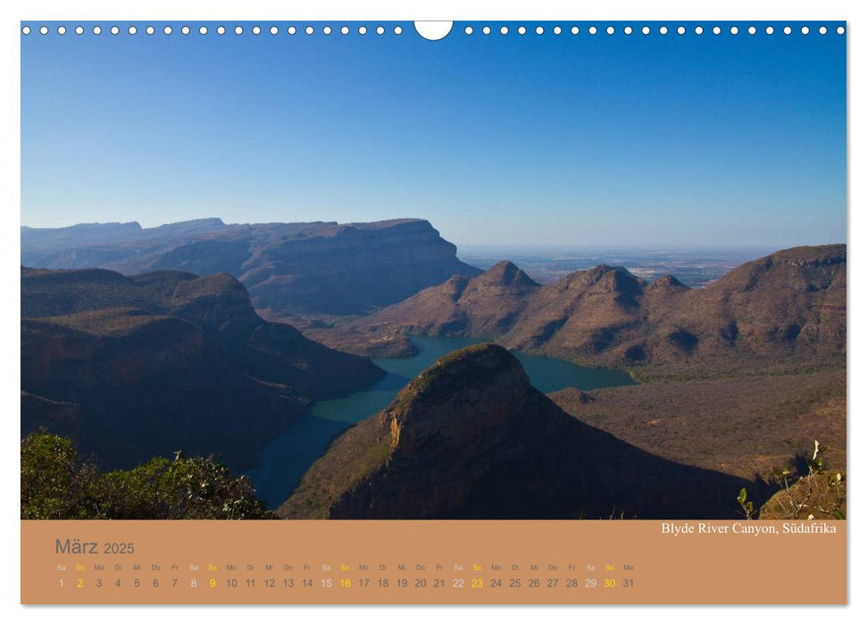 Afrika Impressionen. NAMIBIA - SÜDAFRIKA - BOTSWANA (CALVENDO Wandkalender 2025)