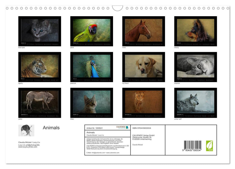 Animals (CALVENDO Wandkalender 2025)