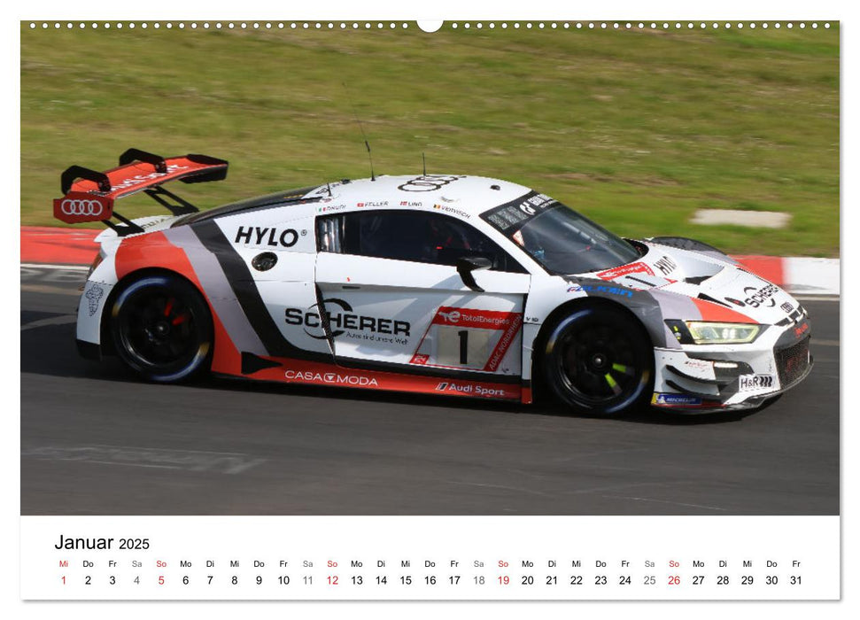 Die Vier Ringe im Motorsport (CALVENDO Premium Wandkalender 2025)