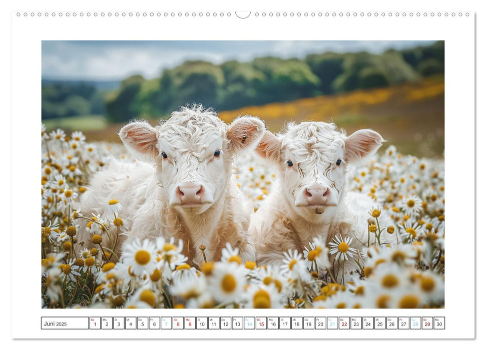 Schottische Hochland Rinder (CALVENDO Premium Wandkalender 2025)