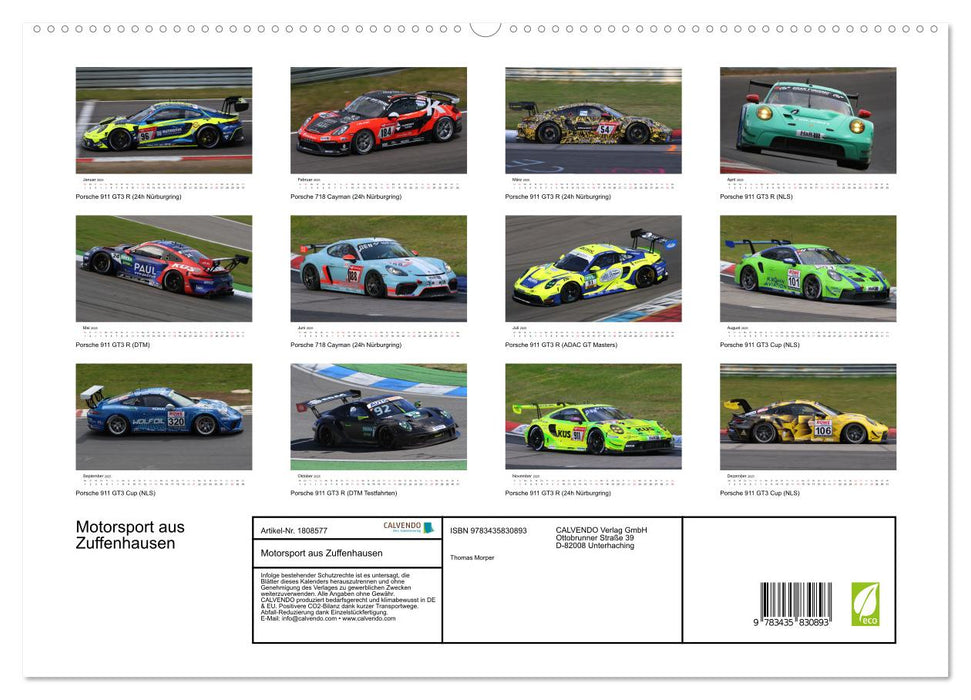 Motorsport aus Zuffenhausen (CALVENDO Premium Wandkalender 2025)
