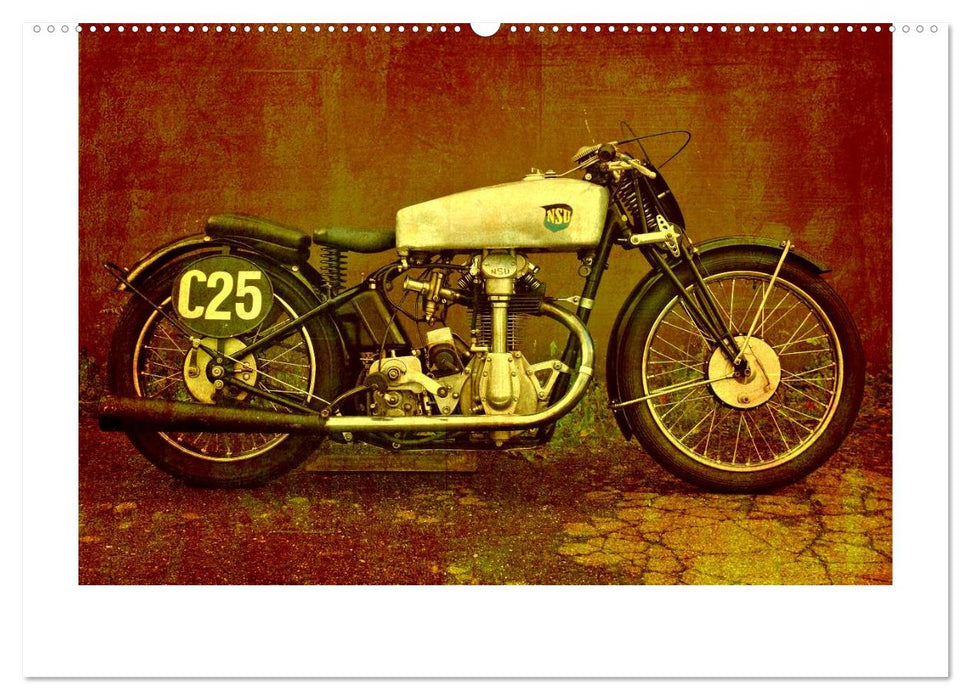 Motorrad Oldtimer (CALVENDO Premium Wandkalender 2025)