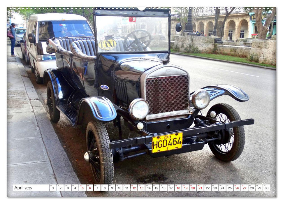 Tin Lizzie - Ford Modell T in Kuba (CALVENDO Wandkalender 2025)