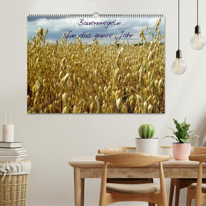 Bauernregeln für das ganze Jahr (CALVENDO Wandkalender 2025)