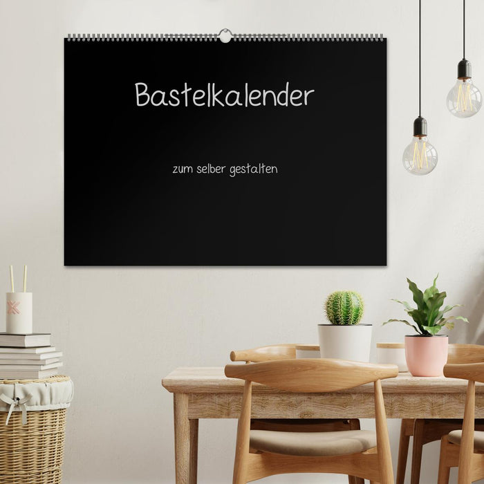 Bastelkalender - Schwarz (CALVENDO Wandkalender 2025)